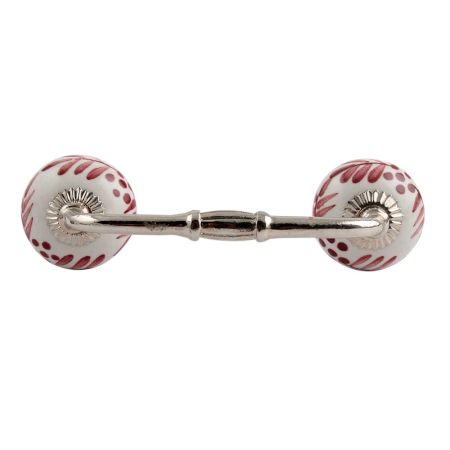 Light Brown Leaf Ceramic Bridge Handle